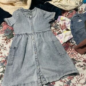 Chic Blue Kids Denim Dress
